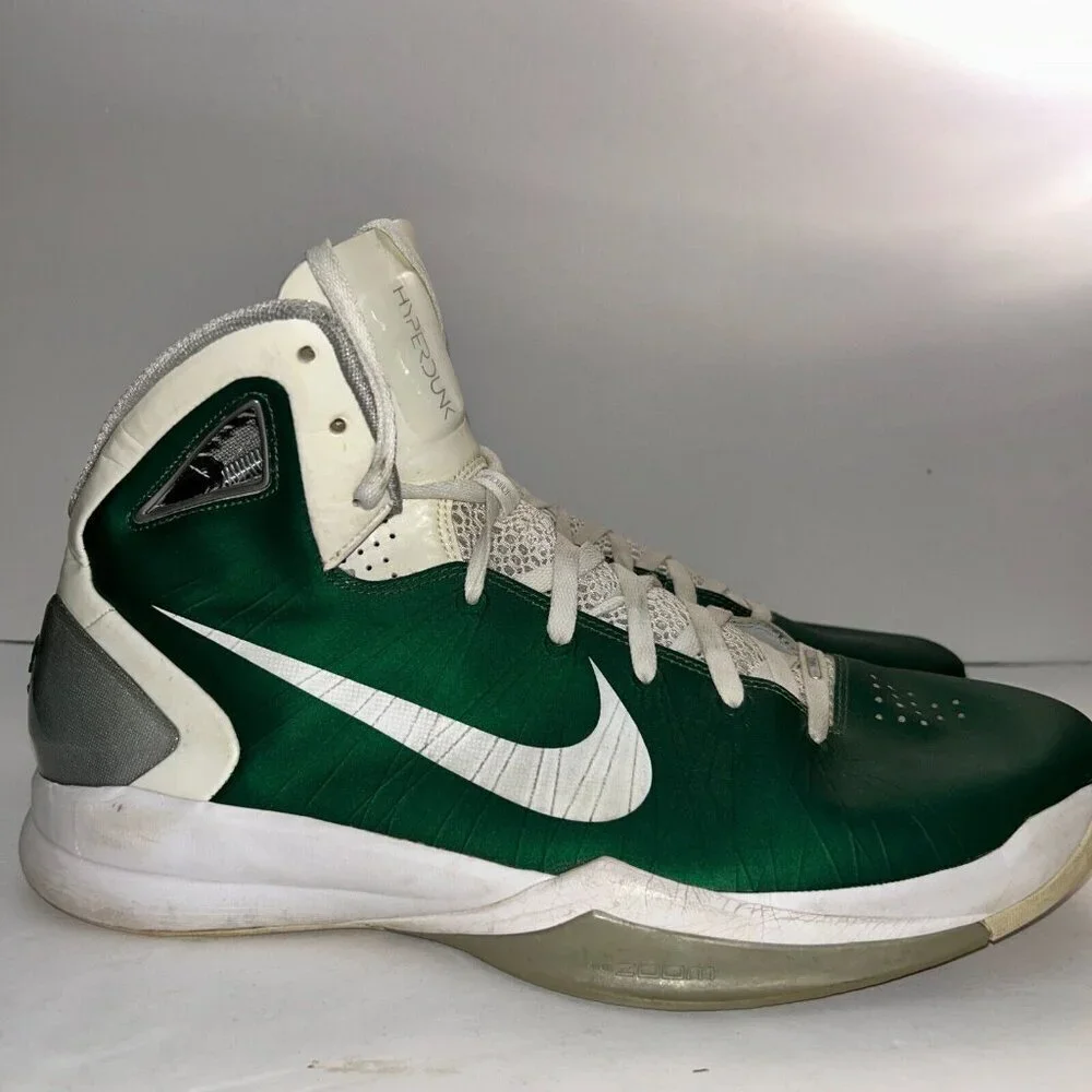 Nike Hyperdunk Leather Basketball Shoes Flywire 407627 Green 2010 Men's Size 16 - Picture 5 of 16